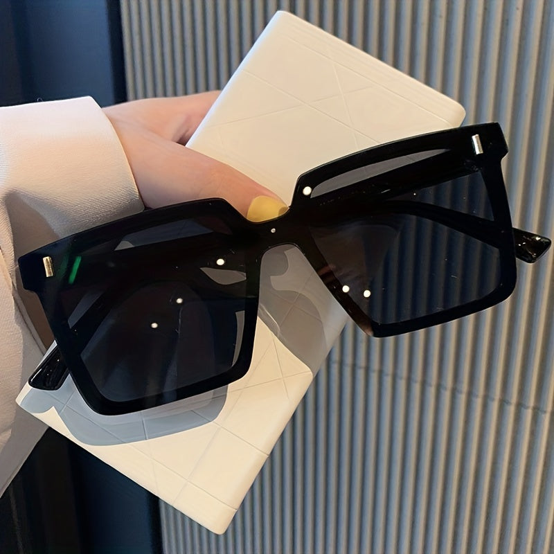 Square Polarized Sunglasses Jelly Frame Glasses UV400