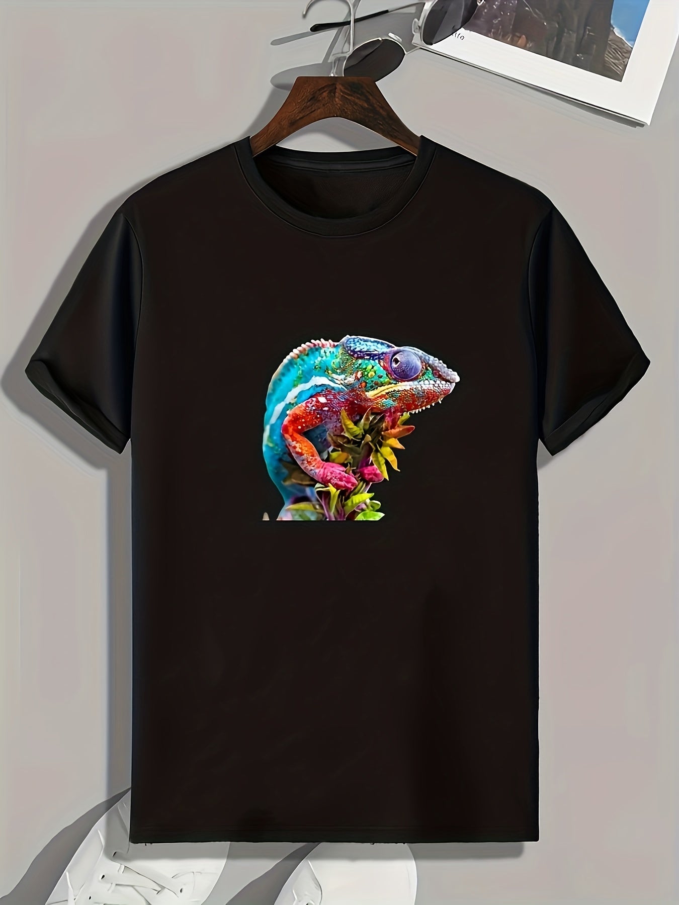Animal Print Men's Graphic T-shirt Casual Tee For Summer