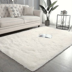 Ultra Soft Plush Rug Non Slip Fluffy Shaggy Rug Waterproof Throw Rugs