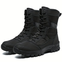 Men's Combat High Boots Non Slip Lace Up Hiking Shoes