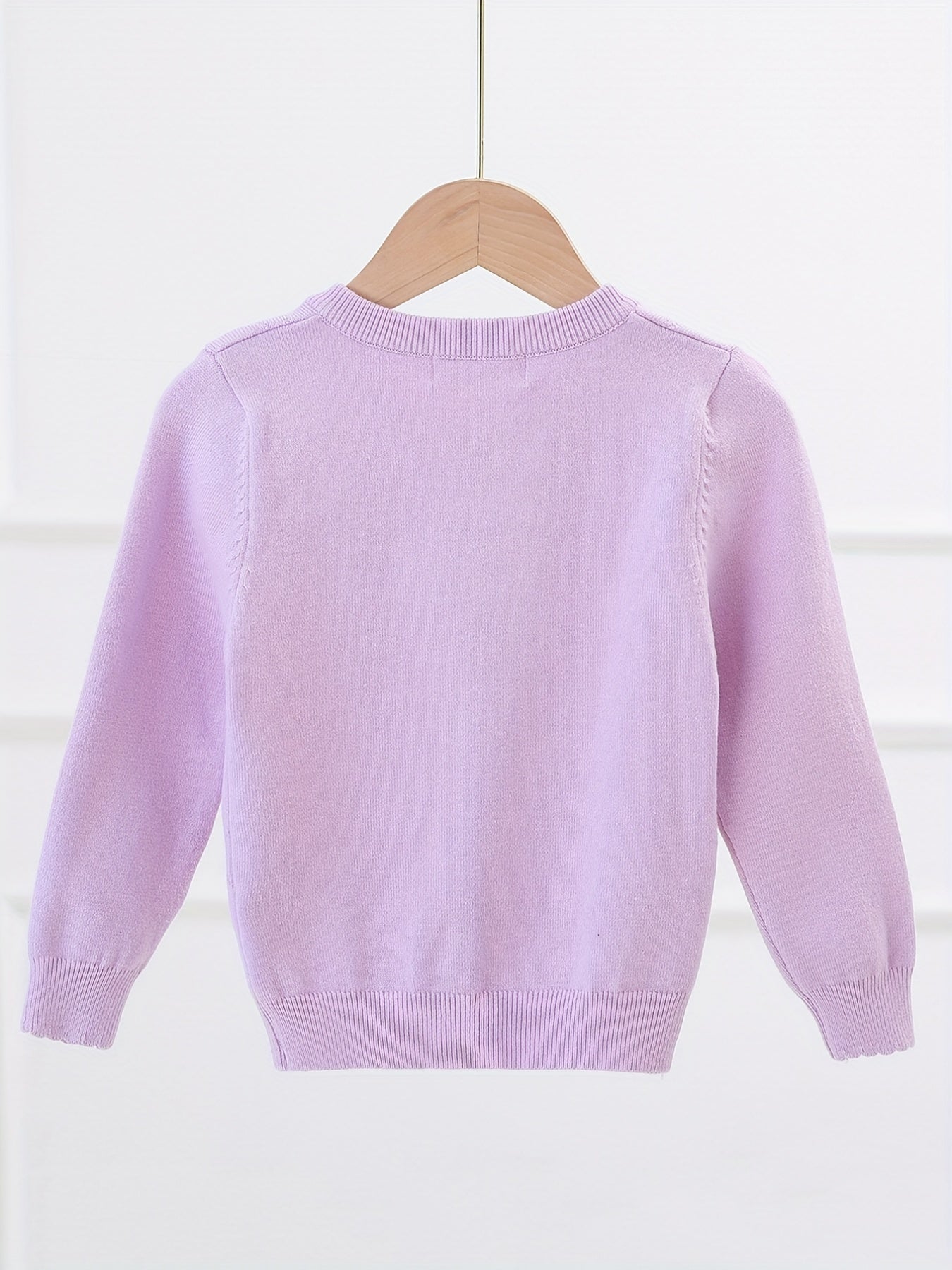 Girls' Sweet Bowknot Knit Cardigan for Spring and Fall