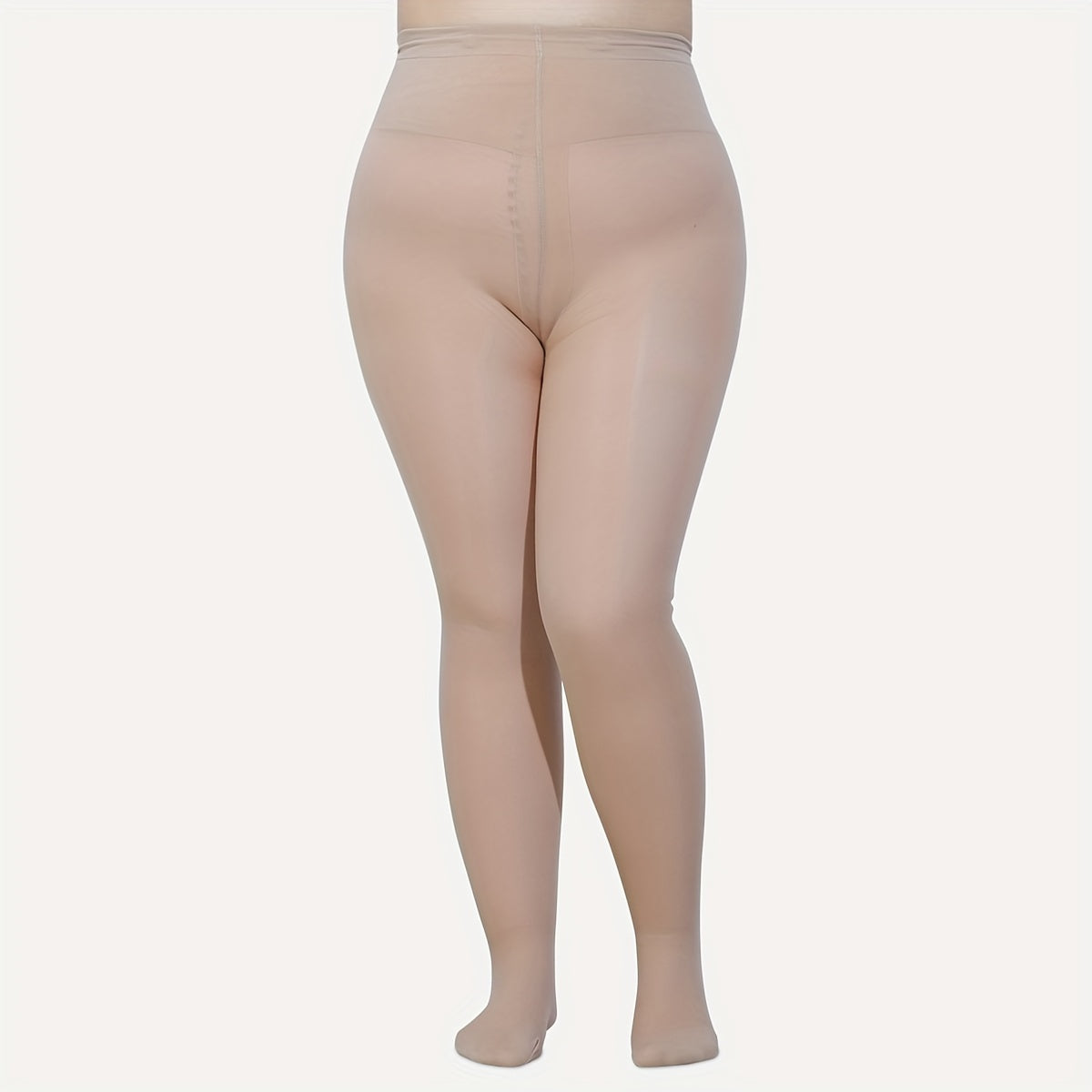  Two Tone Plush Lined Fishnet Pantyhose