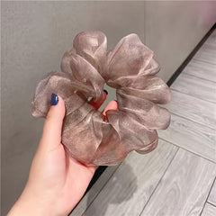 4pcs Glitter Organza Scrunchies Hair Rope Elastic Hair Accessories
