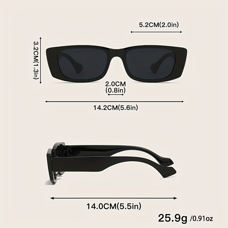Rectangle Sunglasses UV400 Sun Shades Glasses For Travel