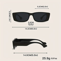 Rectangle Sunglasses UV400 Sun Shades Glasses For Travel