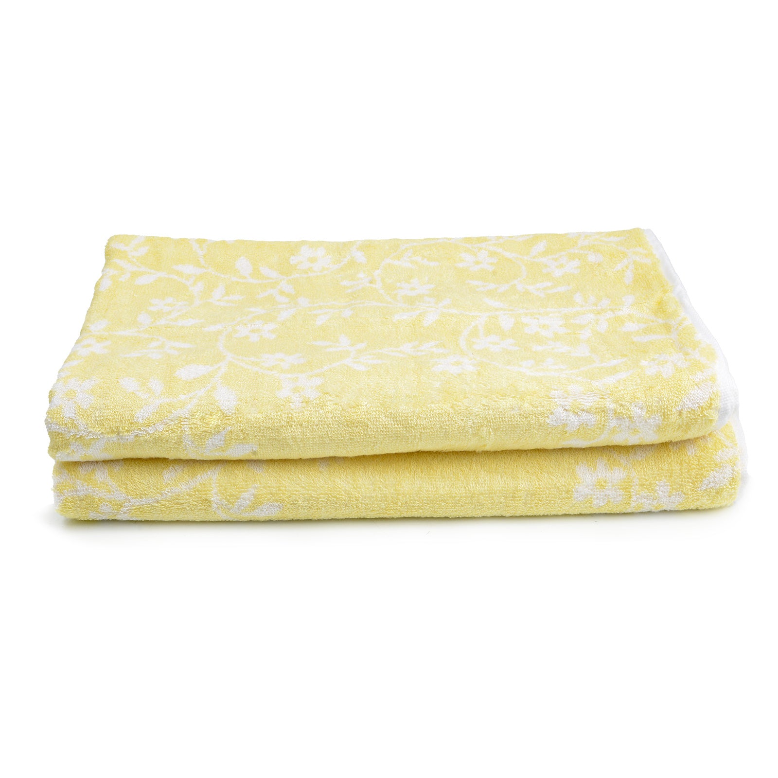 Soft Flower Pattern Bamboo Fiber Bath Towel