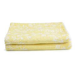Soft Flower Pattern Bamboo Fiber Bath Towel