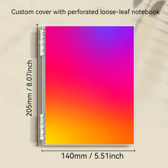 Custom Cover Spiral Notebook Soft Cover Water Resistant Plain Paper