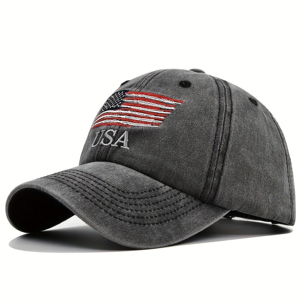 Vintage Baseball Cap American Flag Trucker Hip Hop Sun Hat