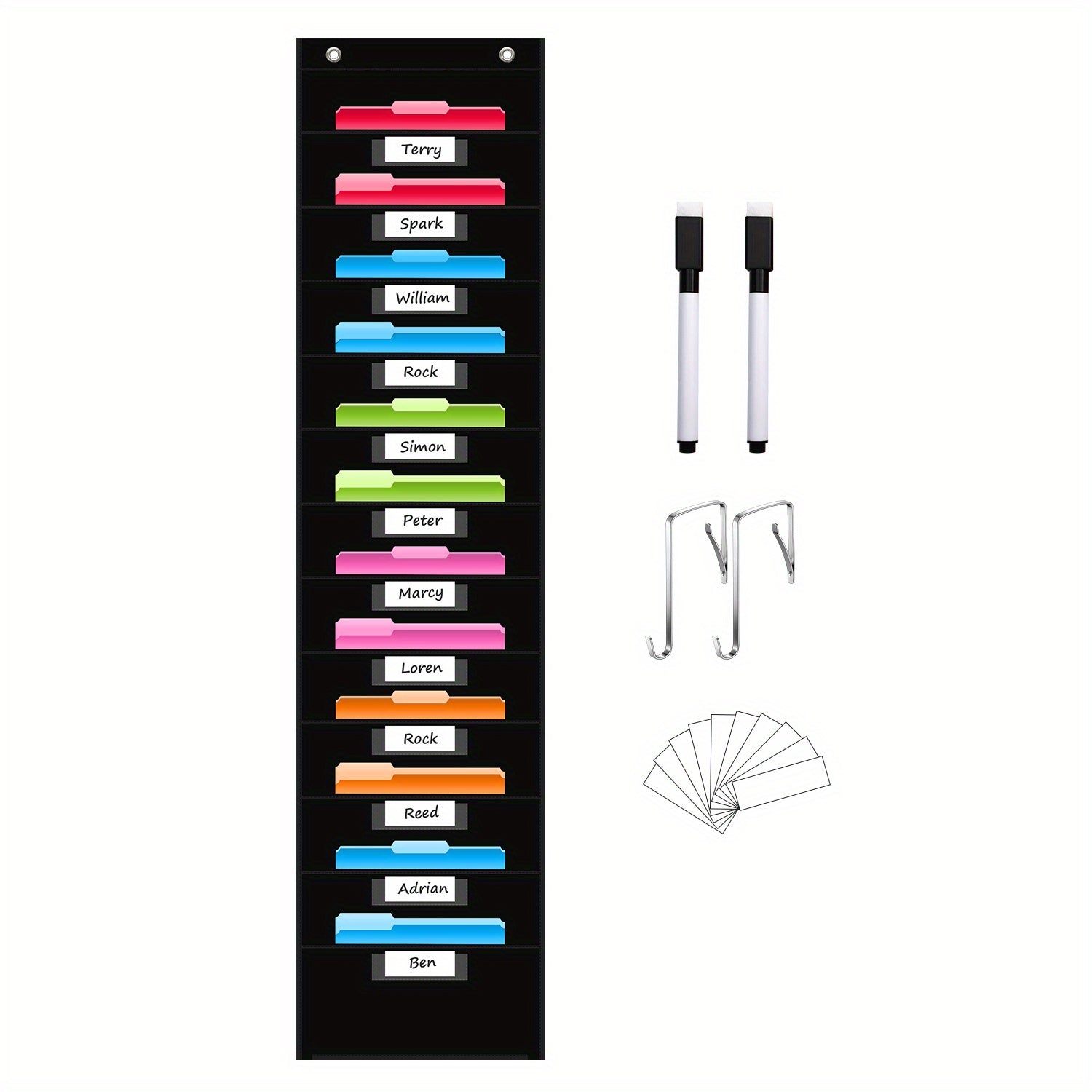Durable Wall Organizer with Pockets for Classroom and Office