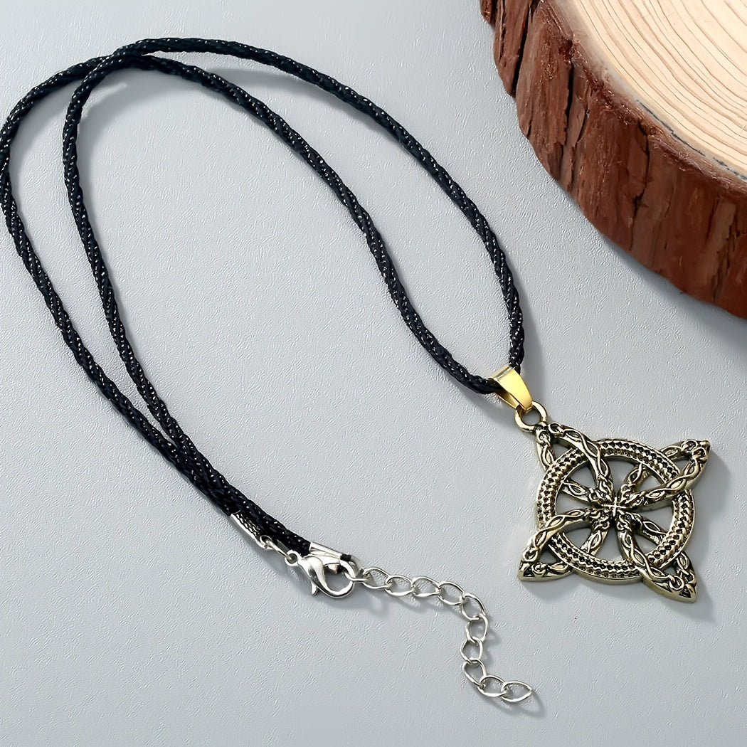 Vintage Viking Planet Necklace Men's Amulet Jewelry