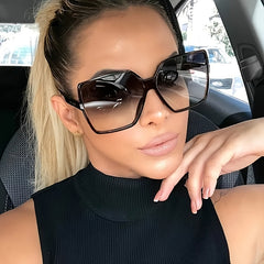 Square Sunglasses Gradient UV400 Unisex Eyewear
