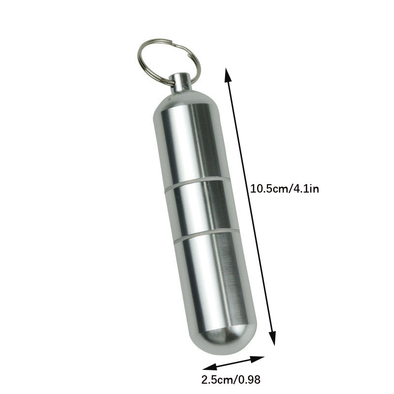 Men's Stainless Steel Gray Waterproof Cigarette Case