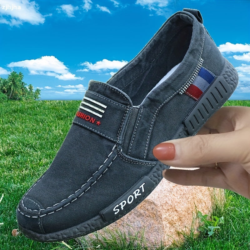 Men's Lightweight Slip On Canvas Shoes for Walking