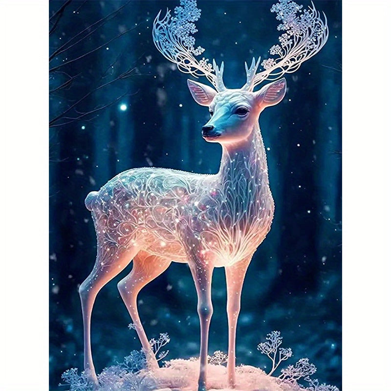 DIY 5D Diamond Painting Snow Deer Set - Full Drill