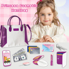 Kids Pretend Play Wallet Handbag Keychain Phone Toy Set