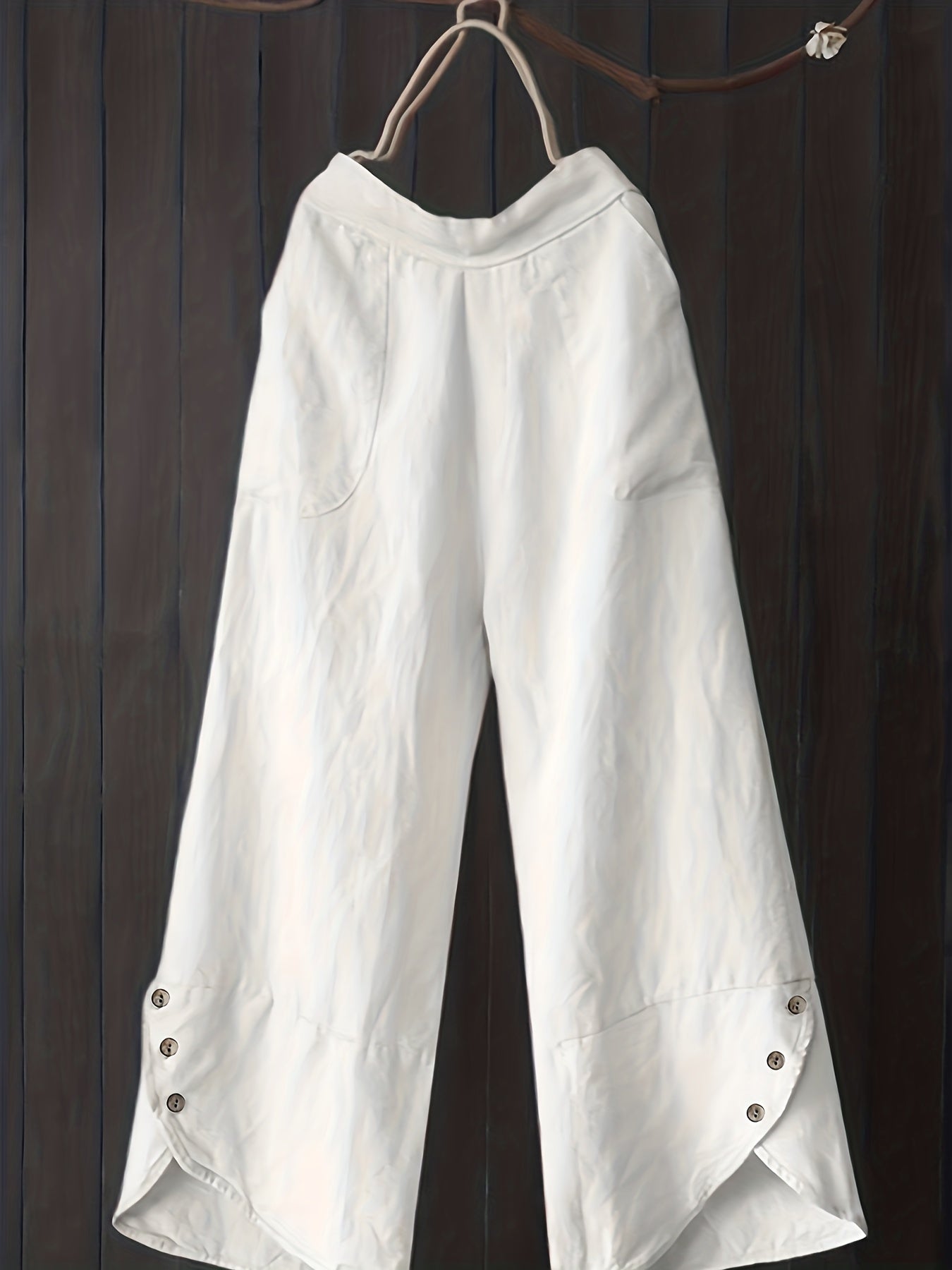  High Rise Wide Leg Pants