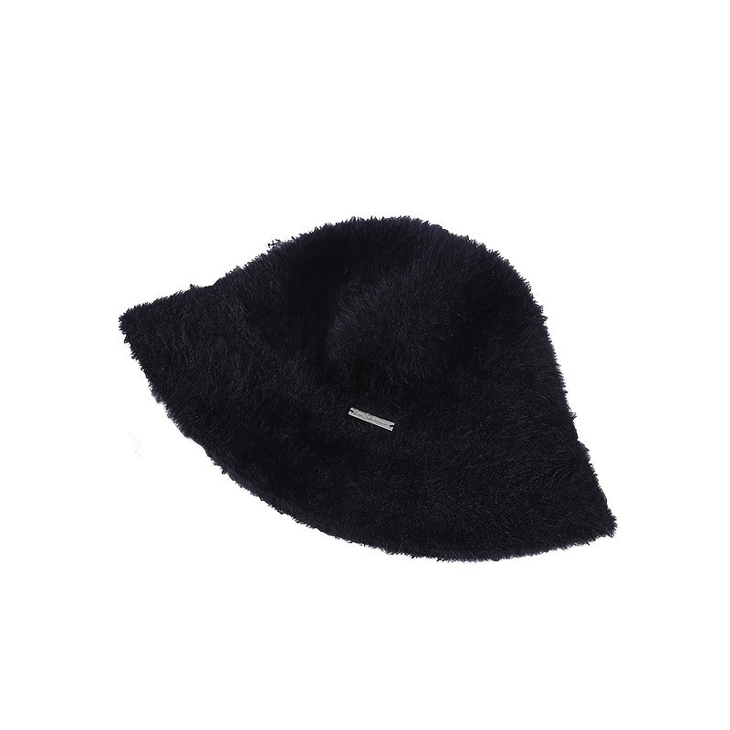 Winter Furry Bucket Hat for Women Girls