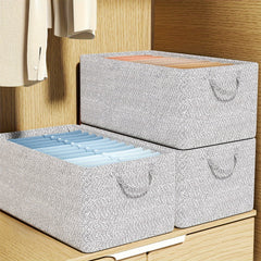 Non-Woven Storage Basket Durable Storage Box Large Capacity for Underwear Socks