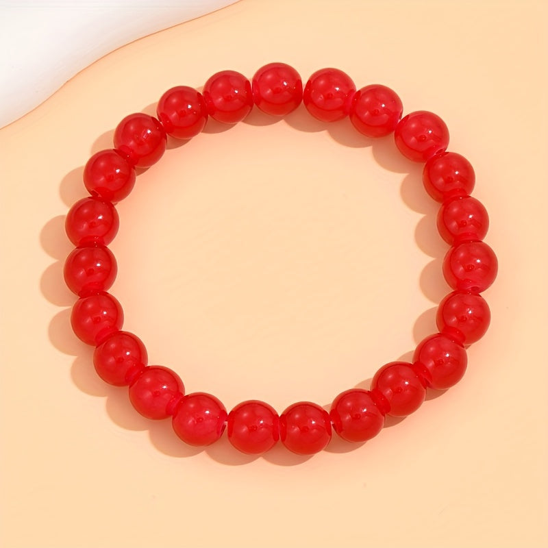 Agate Bead Bracelet for Positive Energy and Balance