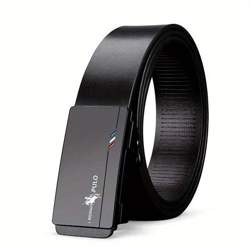 Men's Auto Buckle PU Leather Belt, Holiday Birthday