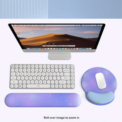 Multicolor Purple Starry Sky Wrist Mouse Pad