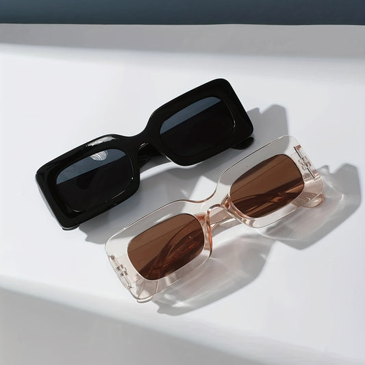 Rectangle Sunglasses for Women Men UV400 Sun Shades for Beach Travel