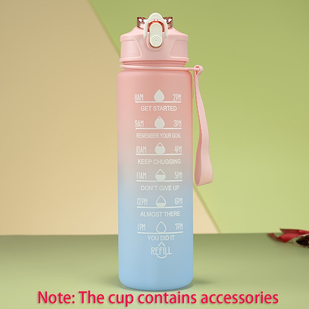 900ml Gradient Water Bottle Leakproof for Sports