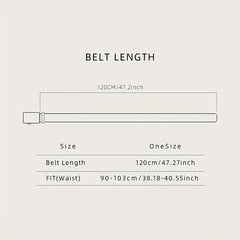 Men's Circle Pattern PU Business Casual Belt