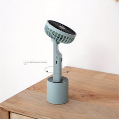 Handheld Desktop Dual purpose Shaking Head Small Fan