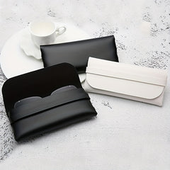 2PCS Soft Leather Glasses Case Sunglasses Protective Pouch