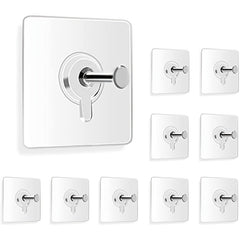 10PCS Adhesive Wall Hooks 13lb Wall Hangers, Self Adhesive Thumb Hook