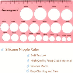 Silicone Pacifier Ruler for Measuring Size of Pacifiers