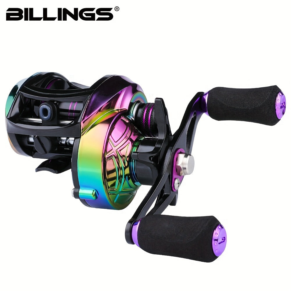 BILLINGS AR Baitcasting Reel 8.1:1 Gear Ratio 16KG Max Drag Fishing Tackle