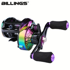 BILLINGS AR Baitcasting Reel 8.1:1 Gear Ratio 16KG Max Drag Fishing Tackle