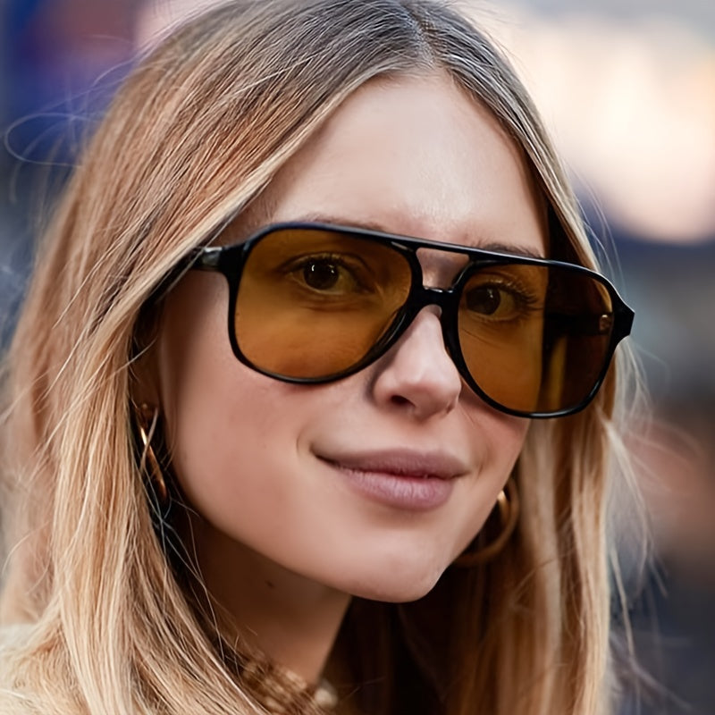 Top Bar Aviator Sunglasses UV400 Anti Glare for Driving Beach