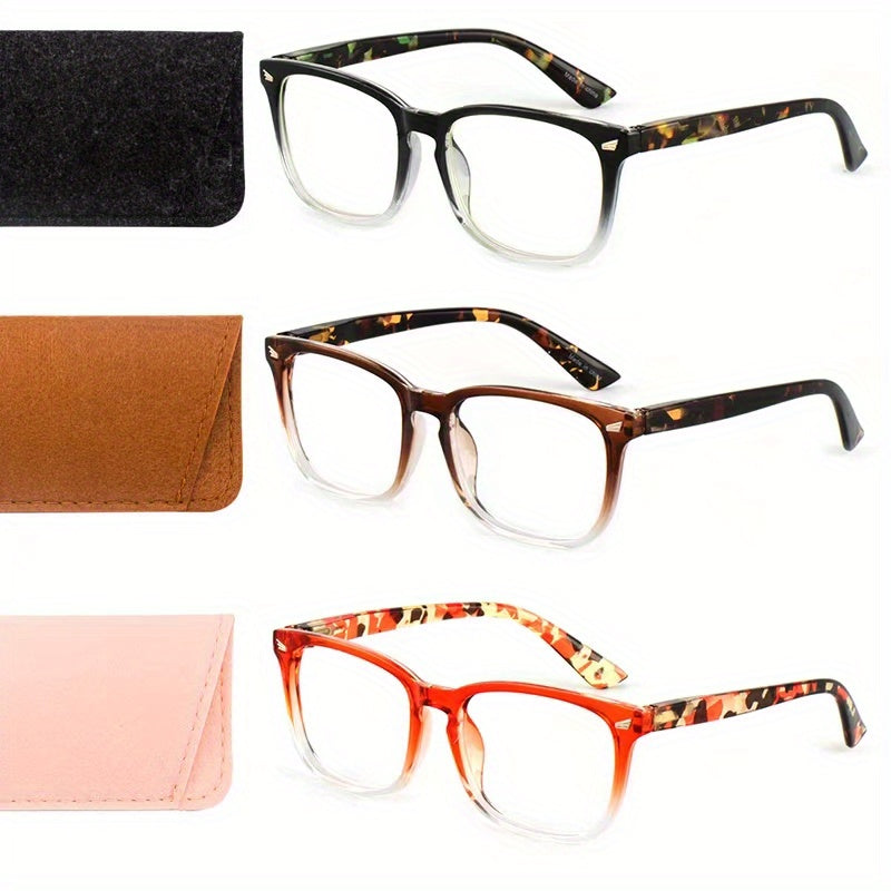 Classic Square Frame Anti Light Glasses Retro Glasses