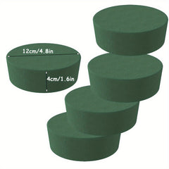 4pcs Round Flower Foam Block Wet Flower Foam Polyethylene Foam