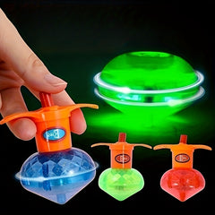 Luminous Torsion Ejection Top Toy with Random Design