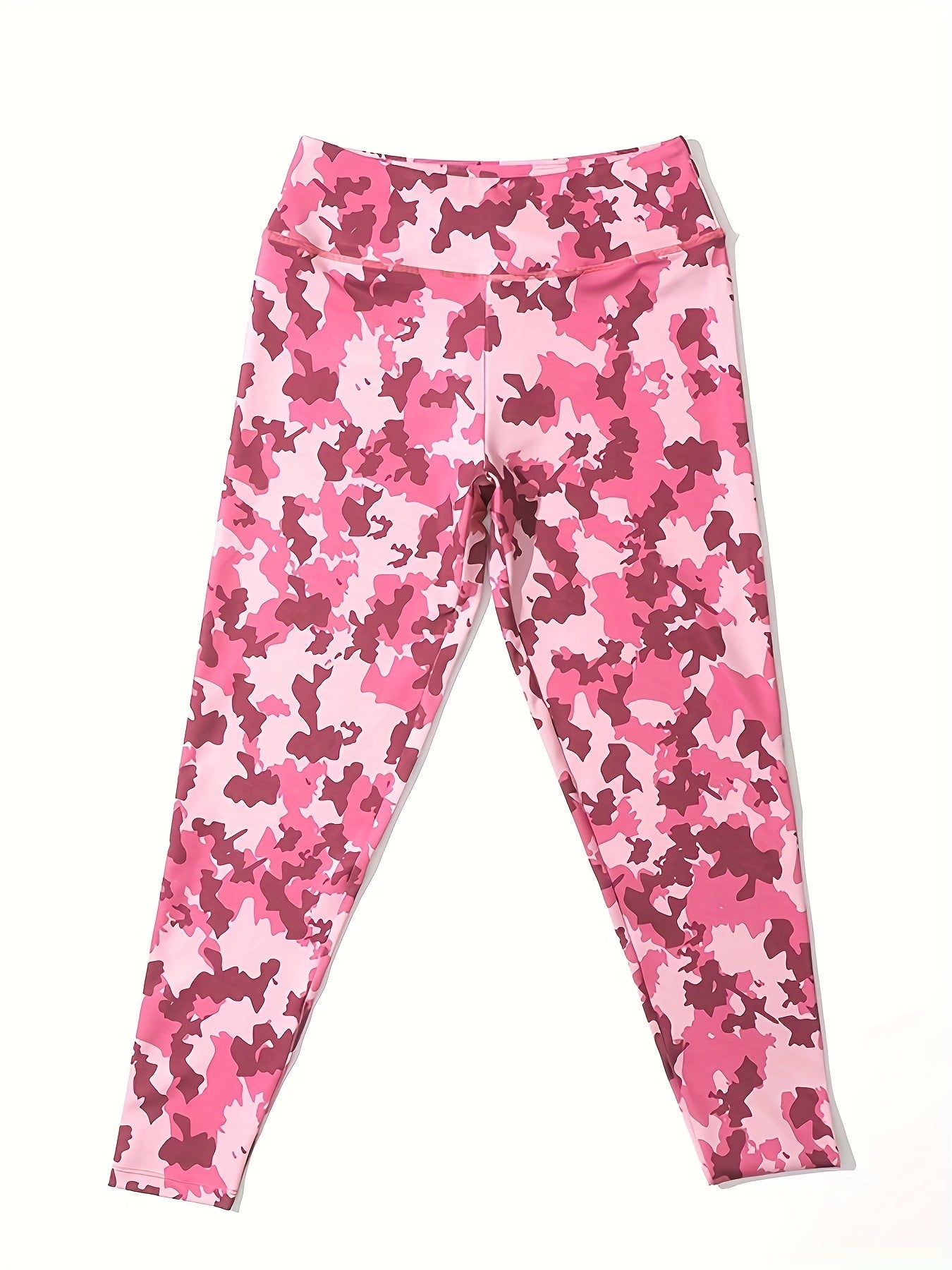 Camouflage Pattern Butt Lifting Yoga Workout Pants High Waist Sports Leggings