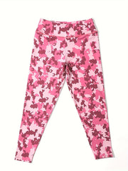Camouflage Pattern Butt Lifting Yoga Workout Pants High Waist Sports Leggings