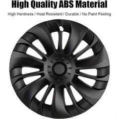 Matte Hubcap Wheel Covers 4Pcs 48 26 Cm Replacement For Model Y