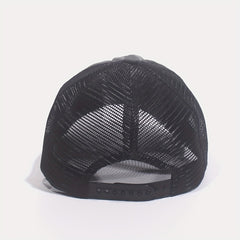 66 Route Hot Stamped Baseball Cap Half Mesh Cap Baseball Cap