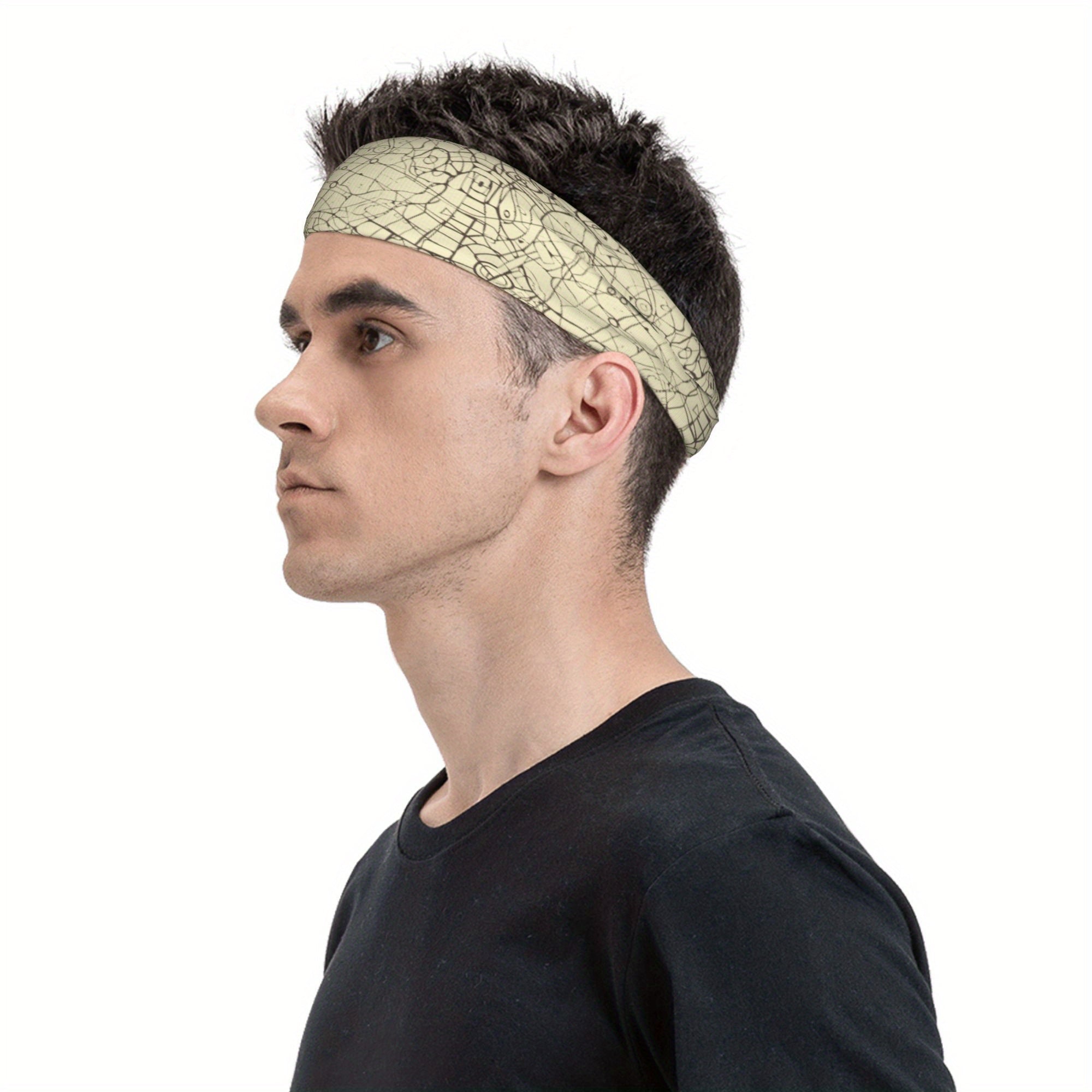 Vintage Inspired Geometric Headband for Sports & Casual Wear