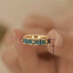 Green Enamel Fairy Ring Craft Jewelry