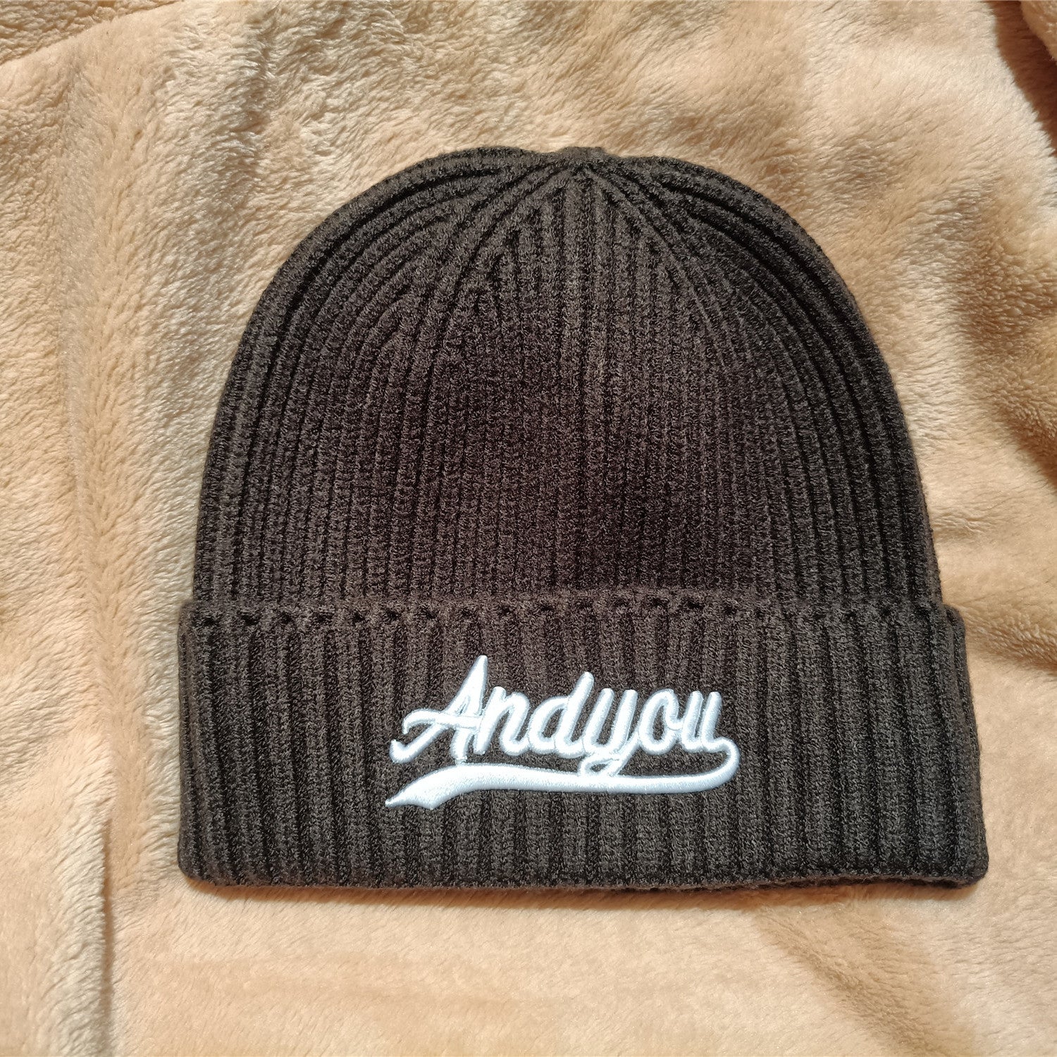 Letter Embroidered Wool Hat Size 22 8 6 22inch