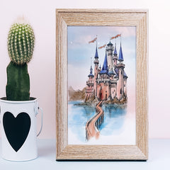Fairy Tale Castle Mountain Clear Rubber Stamps