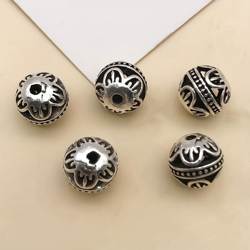 10pcs Flower Butterfly Heart Spacer Beads for DIY Jewelry Making