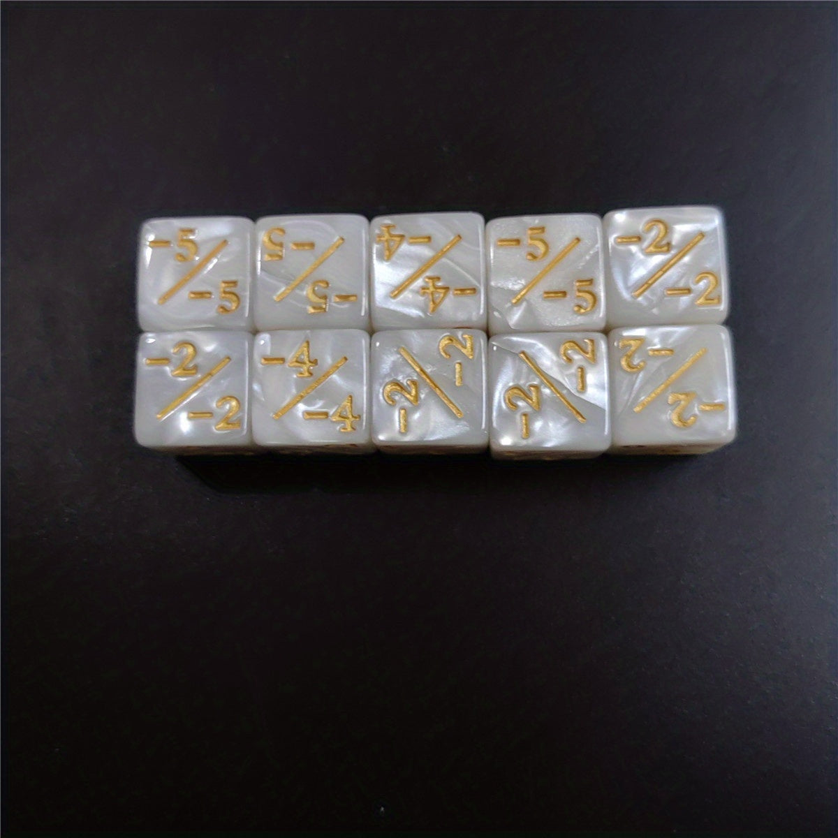 10-Piece Set 1 Dual Energy Dice for Math Lessons & Table Games