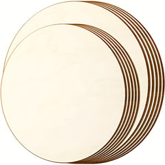 5pcs 15 20 Raw Wooden Circles Blank Round Wood Slices DIY Crafts Ornaments